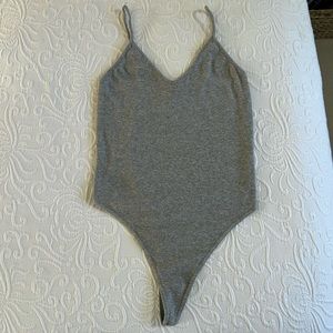 Ribbed Gray BP bodysuit Size Small